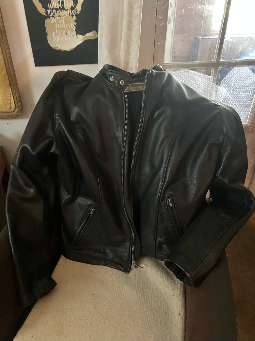 Reed Cafe Racer Style Leather Riding Jacket